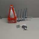 SHALL RV Stabilizer Jacks, 4-Pack Heavy Duty Aluminum Jack Stands for Travel Trailer Camper, Single Support up to 7500 Lbs, RV Leveling Screw Jack with Spare Nuts & Pads, Adjustable from 11" to 17"