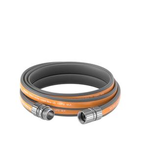 Giraffe Tools Garden Hose, 5/8" Lightweight Lay Flat Water Hose, No-Kink, Flexible Gardening Hose with Male to Female Aluminum Fitting, Customizable-Length Hose Pipe for Yard