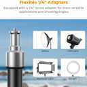 K&F CONCEPT Light Stand for Photography, 7.5ft/2.3M Portable Extendable Photo Video Tripod Stand, Lighting Tripod with 1/4" Screw for Lighting/Strobe Light/Webcams/Cameras/Softbox, with Storage Bag