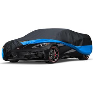 Car Cover Waterproof All Weather Outdoor Windproof Dustproof UV Protection Fit Coupe Audi e-tron GT,Chvrolet Camaro/Monte Carlo,Dodge Challenger/Charger,Honda Clarity etc. (C5-Fit Coupe/Cabrio-Length 192-203 inch)