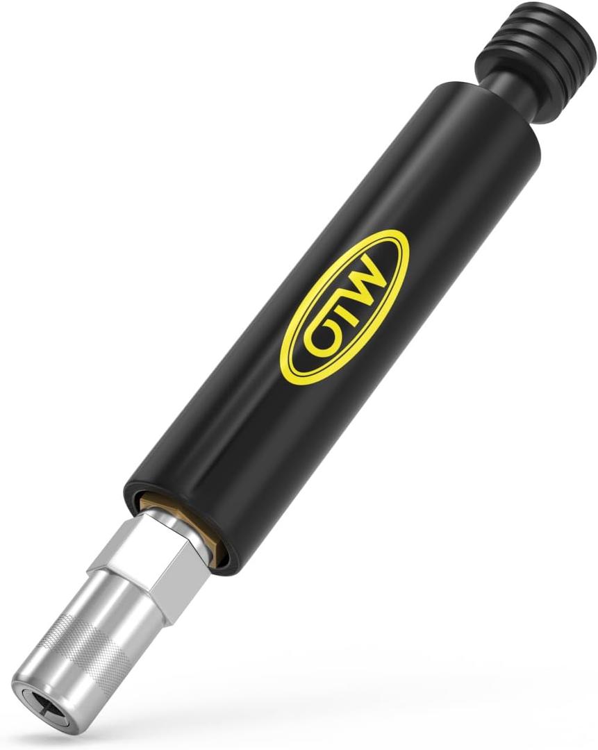 Grease Fitting Cleaning Tool, Cleans and Flushes Out Old Dried Grease from Fittings, Pins, Shafts, Bushings, and Joints. Uses Penetrating Fluid and Hydraulic Pressure, Black