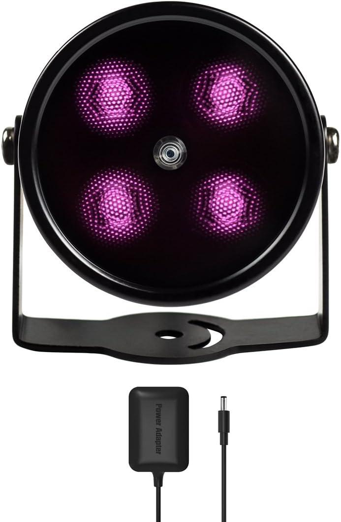 80ft IR Illuminator | AI4 No Hot Spot Wide Angle Infrared Light for Security Camera (w/Power Adapter)