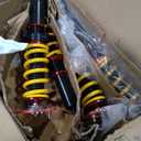 Lowering Coilovers Struts Compatible for 2013-2016 Honda Accord Compatible for 2015-2017 Acura TLX Front & Rear Shocks Adjustable Height Suspension Coil Spring Strut (Set of 4)(Yellow)