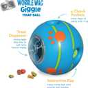 Wobble Wag Giggle Treat Ball- Interactive Dog Toy & Treat Dispenser, Fun Giggle Sounds When Rolled or Shaken, Great for Dogs Pets Know Best