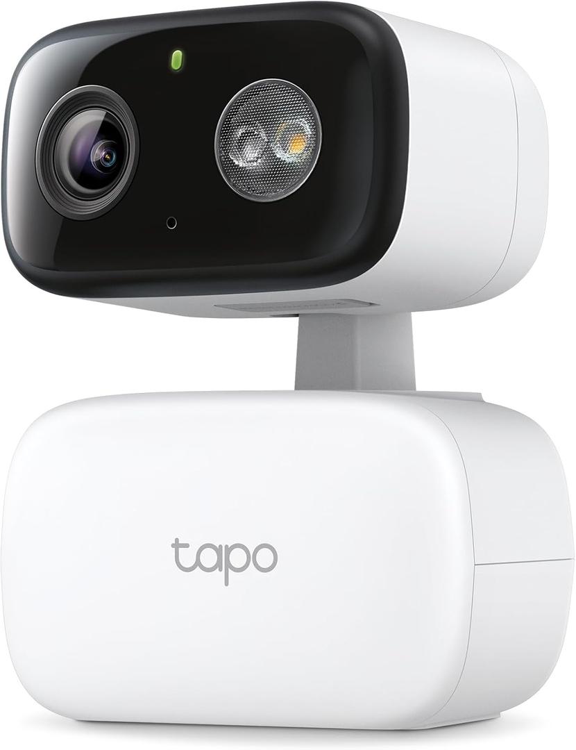 Tapo 1080p Pan/Tilt Indoor/Outdoor Security Camera  Free Person/Baby Cry Detect & Motion Track, 360 View, Color Night Vision, SD/Cloud Storage, Works w/Alexa & Google Home HybridCam 360
