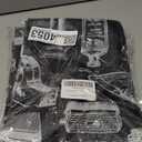 4 x Professional Barber Cape 63"x55" with Adjustable Snap Closure, Perfect for Home Use or Salon, with Stylish Designs (Black)