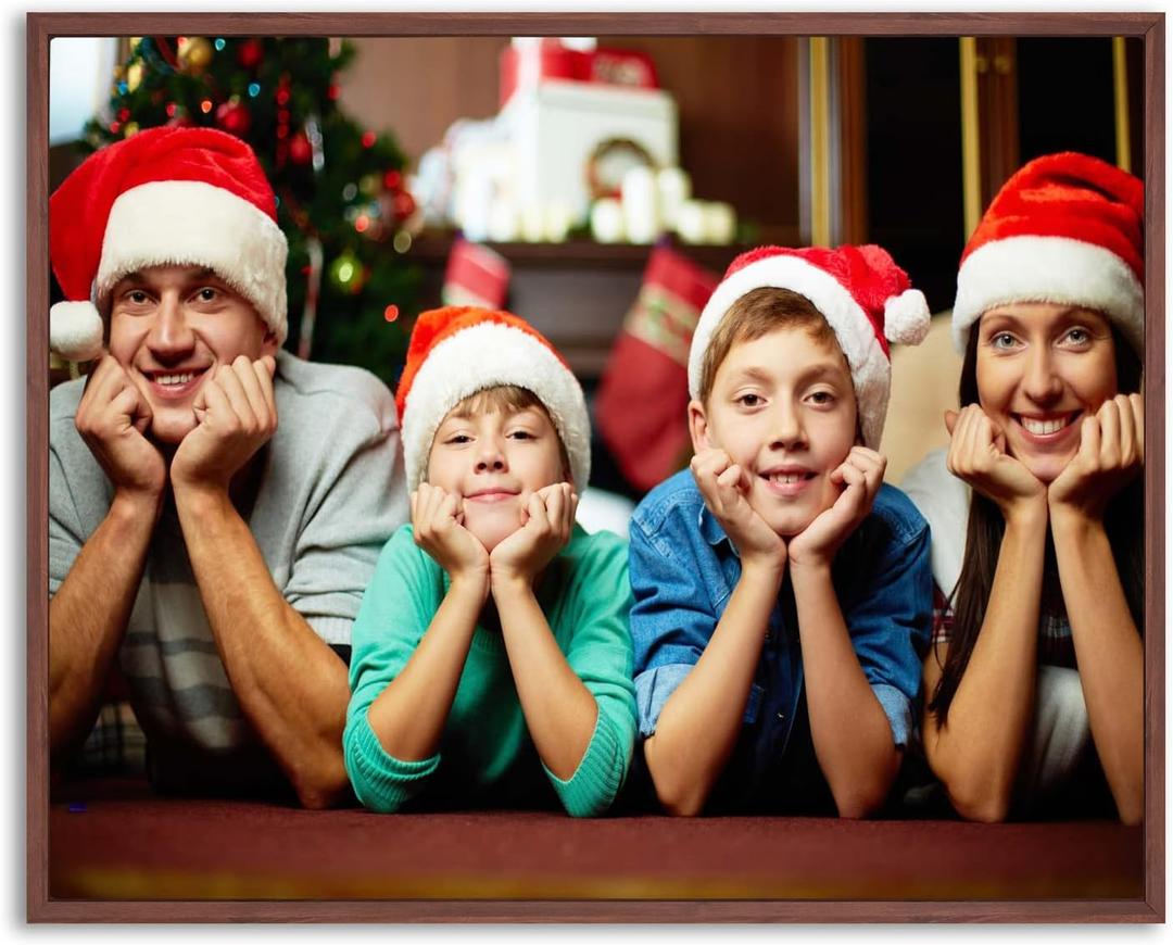 Canvas Floater Frame for Paintings, Fits Up to 1.25" Deep Canvas, DIY Floating Picture Frame for Canvas Prints, Wall Art Frame for Modern Home Dcor, Studio Display and Gallery Hanging Walnut 24x36