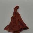 Hahuho Terracotta Cheesecloth Table Runner 10ft, Gauze Boho Rustic Table Runners for Wedding Birthday Party Baby Shower Decorations1 Pack , 35x120 Inches