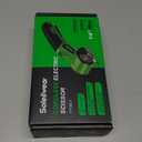 Cardboard Cutter, Rechargeable Cordless Electric Scissors, 4V Upgrade Motor Electric Box Cutter with 2 Blades, Safety Lock & LED Light, Powerful Cutting for Cardboard Box, Plastic, Leather (Green)