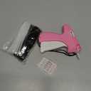 Stitch Gun for Clothes, Handheld Quick Clothing Fixer Sewing Kit with 1000 Black & 1000 White Fasteners, 6 Replacement Needles, Pink