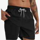 APTRO Men's Swim Trunks with Compression Liner 5 Inch Bathing Suit Beach Swimsuits Size XL