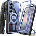 TONGATE Magnetic Stand for Samsung Galaxy S26 Ultra Case, Compatible with Magsafe, [Camera Cover & 2 Front Frames][Military Drop Protection] S26 Ultra Case Built-in Screen Protector & Belt Clip, Blue
