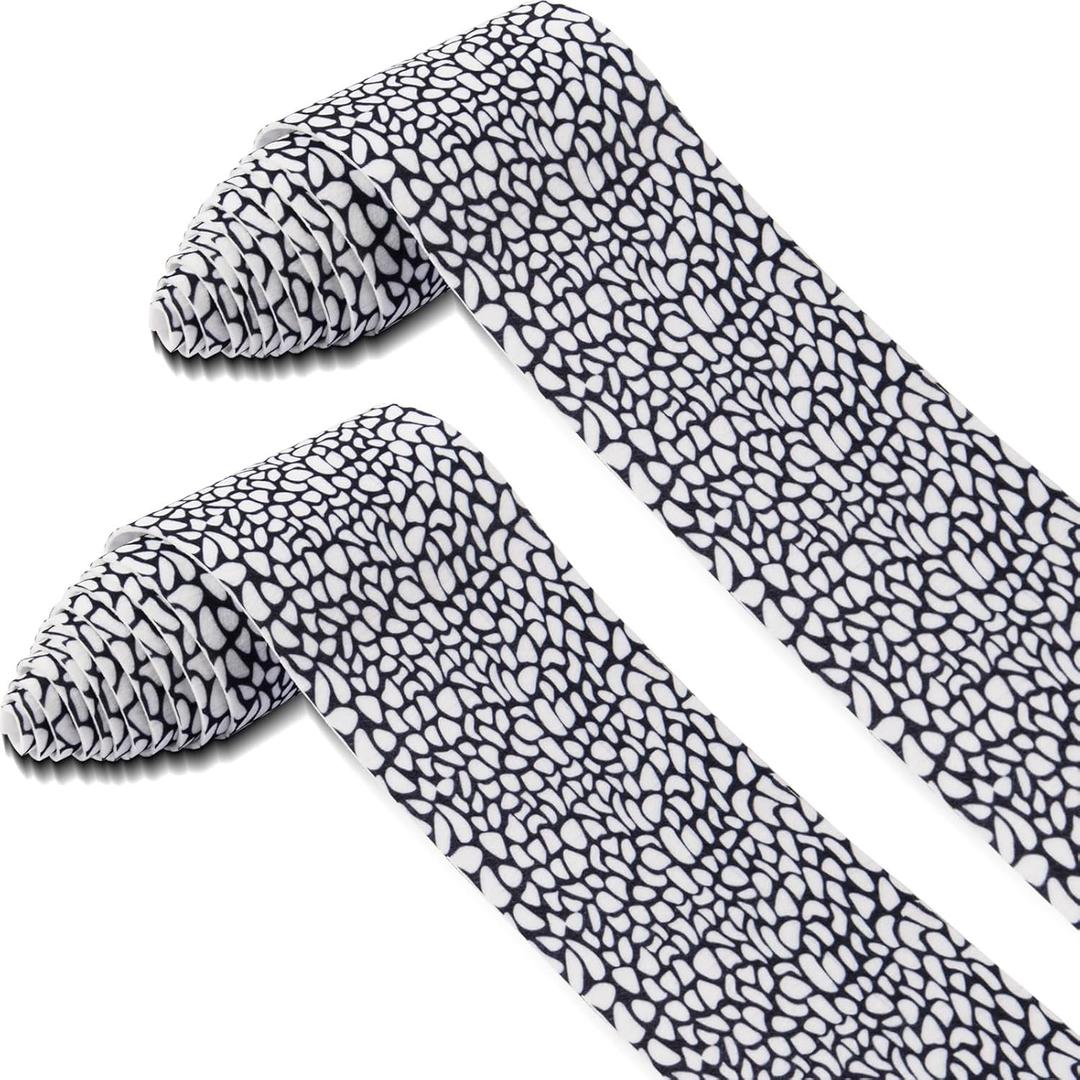 2 Pieces Christmas Village Accessories Christmas Village Street Mat Brick Road Decorations Snow Road Mat for Miniature Christmas Village Landscape Home Garden 4.7 x 78.74 Inch (Cobblestone Style)