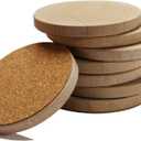 8 Pack Natural Sandstone Water Absorbent Hand Crafted Round Coasters Bulk, MONKEY SUN 4 x 4 Inches Stone Coasters for Drink Bar Kitchen Home, Used for DIY and Carving, Set of 8