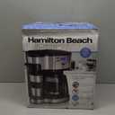 Hamilton Beach 2-Way 12 Cup Programmable Drip Coffee Maker & Single Serve Machine, Glass Carafe, Auto Pause and Pour, Black (49980R)