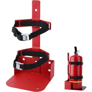 Fire Extinguisher Mount,Heavy Duty Vehicle Bracket Compatible with 20lb ABC, 10lb CO2 or a 15lb CO2 Fire Extinguishers (Red)