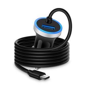 Cell Phone Car Charger for Samsung Galaxy A17 A16 A25 A15 5G A13 A14 A24 A03s S26 S25 S24 Ultra iPhone 17e 17 16e 16, USB C Cigarette Lighter Adapter Usbc Cord Fast Charging Typec Cargador Cable Auto