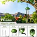 LONA Bird Feeders for Outdoors, Tube Feeder Weatherproof with Multiple Hanging Methods, Wild Bird Feeding Silo for Outside, 3 Port