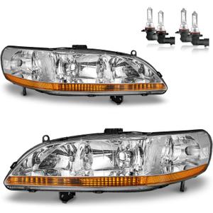 Headlights Assembly for 1998-2002 Honda Accord 2/4DR