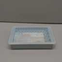 WIBIMEN Mini Ice Cube Trays, Small Tiny Round Pebble Crushed Nugget Ice Trays for Freezer with Lid - Chilling Drinks Coffee Juice(2 Pack/0.55In - Blue)