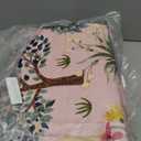 Vasofe 5x7 Living Room Rug, Pink Washable Rugs for Dining Room,Girls Bedroom, Nursery, Indoor Floor Mat, Jungle Animal Floral Mats for Playroom, Farmhouse, Non Slip Low Pile Carpet for Laundry Room