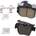 TRQ Front and Rear Brake Pads Ceramic Compatible with 2019-2020 Mercedes-Benz GLC300 (BFA82239)