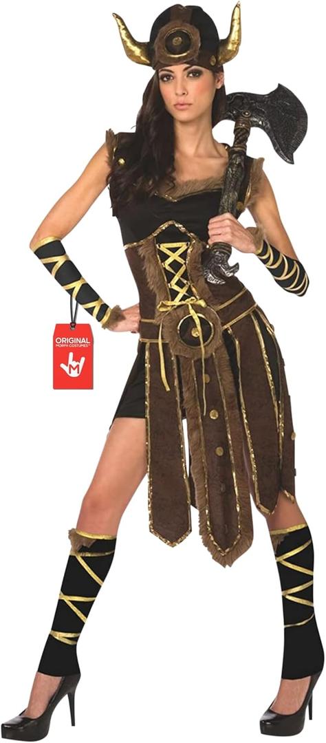 Morph Viking Warrior Costume for Women - Viking Outfit (X-Large)