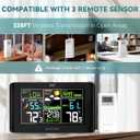 Weather Station Wireless Indoor Outdoor Thermometer: BOZYBO Digital Atomic Clock with Indoor/Outdoor Temp, Temperature Gauge Weather Clock with Calendar and Adjustable Backlight