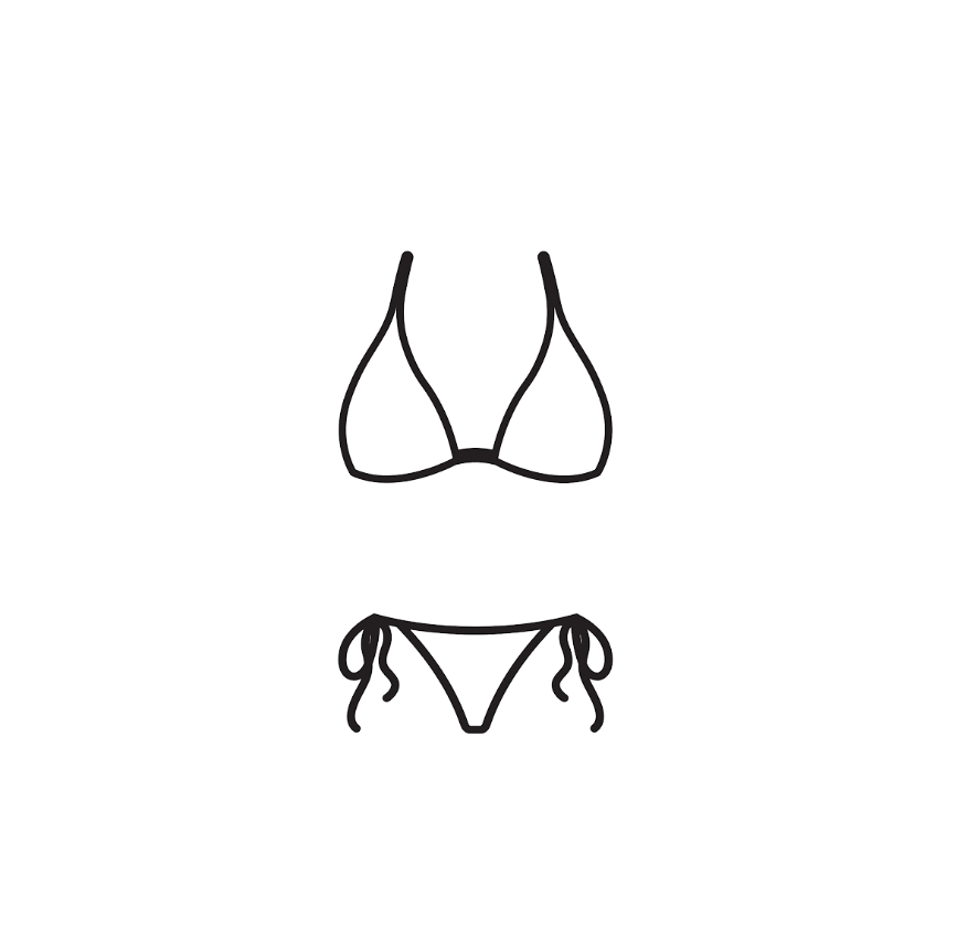 Women Sexy 2 Piece Bikini Set String Tie Side Cheeky Swimsuit Bathing Suit Small