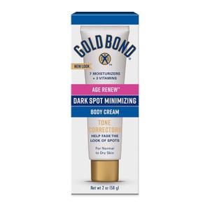 Gold Bond Age Renew Dark Spot Minimizing Age Renew Body Cream, 2 oz., With No Bleaching Agents (2 Ounce (Pack of 1))