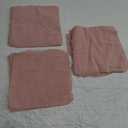 TURSTIN 12 Pieces Cotton Linen Cloth Napkin Handmade Cloth Napkin with Fringe 17 x 17 Inch Soft Cloth Dinner Wedding Napkin Square Rustic Fringe Napkin for Dinners, Parties, Weddings, Dusty Pink