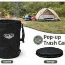 GNTR Supply Deluxe Durable Pop-Up Trash Can Collapsible Garbage Bin with Zippered Lid for Camping, Home, and Outdoor Use 30 Gallon