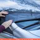 EcoNour Snow Cover Honda CRV | Designed with S-Hook Elastic Strap Windshield Cover for Ice and Snow | Enhanced 600D Oxford Fabric Frost Cover | Water, Heat & Sag-Proof Windshield Cover