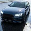 STSEV01 Front Bumper Lip Splitter Spoiler Fit for Audi A4 S Line/ S4 B9 2017 2018 2019 (S Line Sedan Only), 3pcs Air Dam Chin Body Kit Underbody Lip Accessories Gloss Black