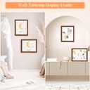 8x10 Wood Frames Set Brown, Natural Wooden 10x8in Picture Frames, Modern Golden 8 x 10inch Gallery Photo Pic Frame with HD Plexiglass, Horizontal Vertical Wall Mounting Tabletop Display 1Pcs