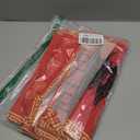 Fanfanwin 4 Pcs Hibachi Party Decorations Hibachi Table Runners 13 x 72 Inch, Faux Linen Table Covers, Asian Pagoda Lantern Print Red Tablecloth for Chinese Japanese Themed Birthday Party Supplies