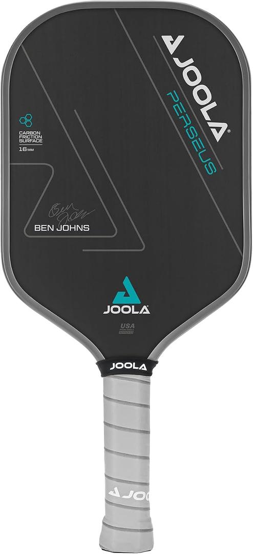 JOOLA Professional Pickleball Paddles Charged Surface Technology for Power & Feel Select Perseus or Hyperion Shape Fully Encased Carbon Fiber USAP Approved Well Balanced w/Pop & Control, One Size
