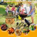 BBQ Blanket for Resting Meat, Large Capacity Resting Bag for Smoking & Barbecue, Reusable Brisket Blanket with Adjustable Shoulder Strap, Insulated Grilling Accessories for Steak, Beef, Turkey