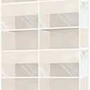 Over The Door Organizer Hanging Storage Shelves 10 Pocket Non-Woven Fabric Wall Mount for Bedroom Bathroom Kitchen (Beige 10 Grids)