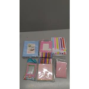 Instant Camera Accessories Bundle Compatible with Fujifilm Instax Mini 12 11 Camera Include Mini Photo Album,Film Frames,Wall Hang Frames,Border Stickers,Corner Stickers (Pastel Blue)