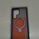 TORRAS 360Spin Magnetic Stand for Samsung Galaxy S24 Ultra Case, Compatible with Magsafe, Shockproof Military Grade Protective Slim Galaxy S24 Ultra Phone Case with Kickstand & Ring Holder, Purple