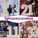 Marquee Numbers 2026 Graduation Decorations: 4FT Large Light Up Numbers 26 Grad Decorations Calss of 2026 Sign for Graduation Party Preschool High School College Foam Board Backdrop