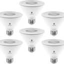 6 Pack PAR30 Short Neck LED Flood Light Bulb 10W 75 Watt Equivalent 850 Lumens Waterproof E26 4000K Cool White Super Bright PAR30 LED Bulb for Security, Led Spotlight Bulb Led Recessed Light Bulbs