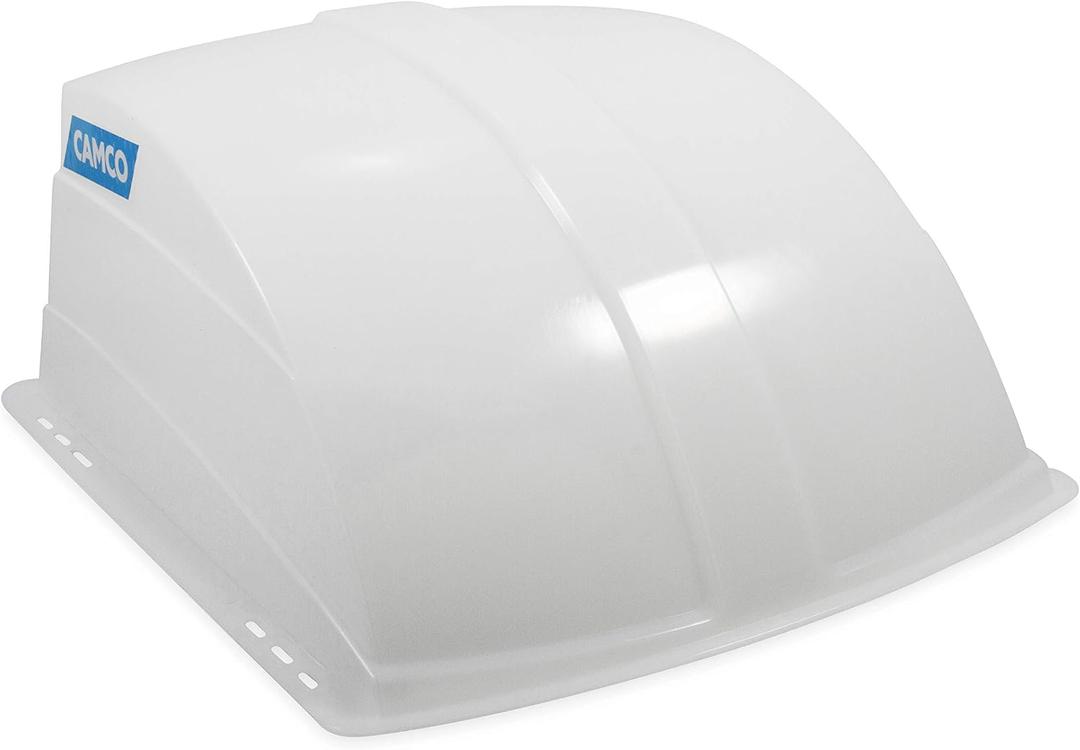 Camco RV Roof Vent Cover | Designed to Allow Fresh Air Ventilation and Light into the RV | White (21014)