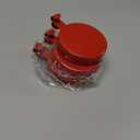 Jetec 6 Pcs Magnet Hooks Magnetic Wreath Hanger Wreath Holder for Fridge Refrigerator Metal Door Glass Door Surfaces Keys Kitchen Home Christmas Party Hanging Supplies Decoration(Festive Red,2.7 Inch)