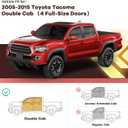 4PCS in Channel Rain Guards for Tacoma 2005-2015 Double Cab, Durable Side Wind Deflectors, Vent Window Visors Shades Shield, 2006 2007 2008 2009 2010 2011 2012 2013 2014