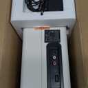 Turntable Vinyl Record Player 3-Speed Suitcase Portable Belt-Driven Record Player with Built-in Speakers RCA Line Out AUX in Headphone Jack Vintage White