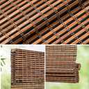 LazBlinds Cordless Bamboo Roman Shades for Windows, Light Filtering Natural Bamboo Blinds, Easy Lift Cordless Design for Living Room & Bedroom, Fits Interior Windows 24.5" W x 64" H, Tatami