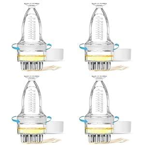 Scalp Applicator Comb for Minoxidil, Serums & Oils - Large capacity upgraded version -No-Waste, No-Mess Precision Liquid Applicator for Direct Scalp Care (4PCS)