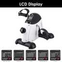 Mini Exercise Bike, himaly Under Desk Bike Pedal Exerciser Portable Foot Cycle Arm & Leg Peddler Machine with LCD Screen Displays